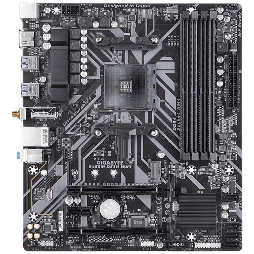 Motherboard Gigabyte B450m Ds3h Wifi Ultra Durable Am4